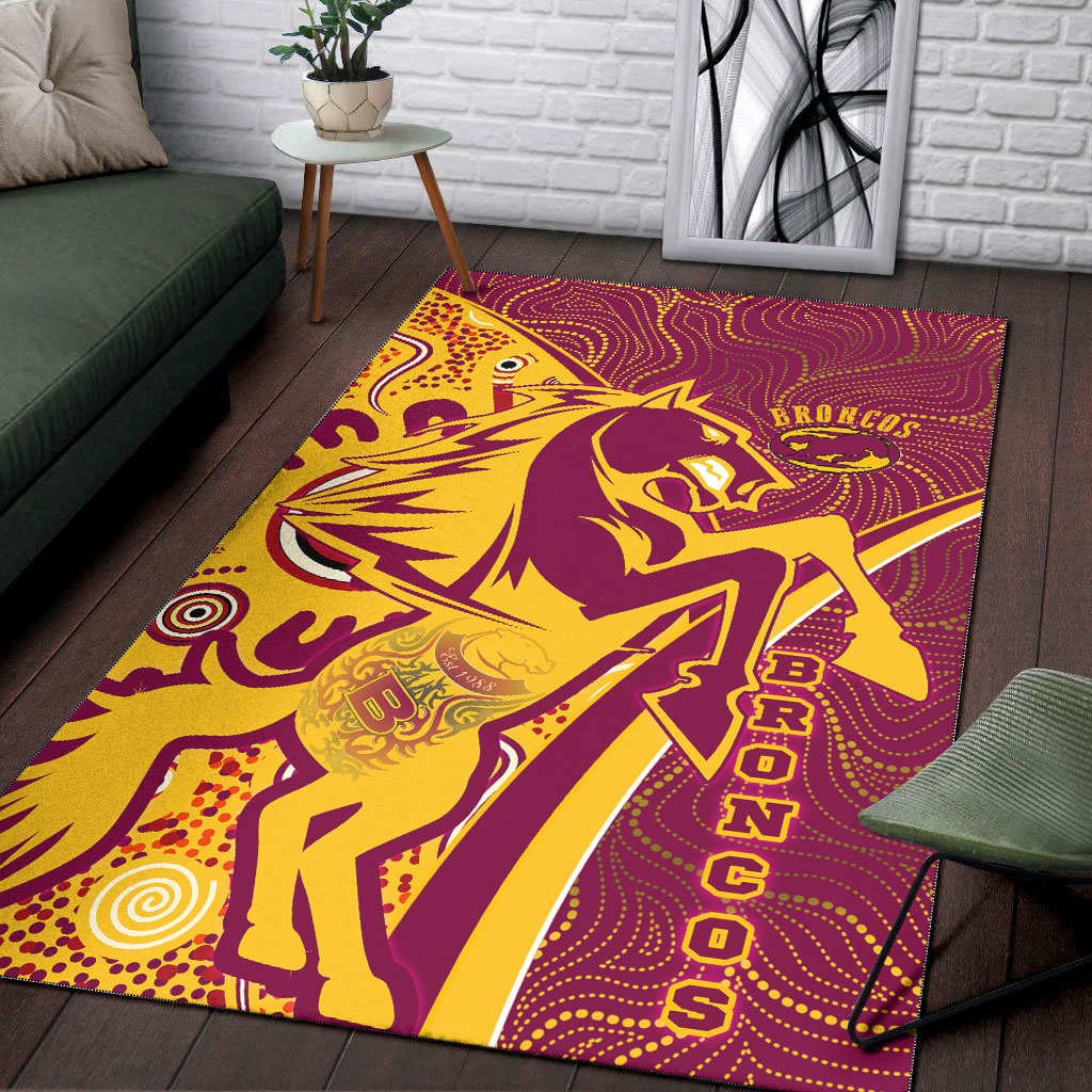 broncos-rugby-area-rug-custom-brisbane-broncos-pride-with-tattoo-and-aboriginal-art-personalised-name-and-number-rug