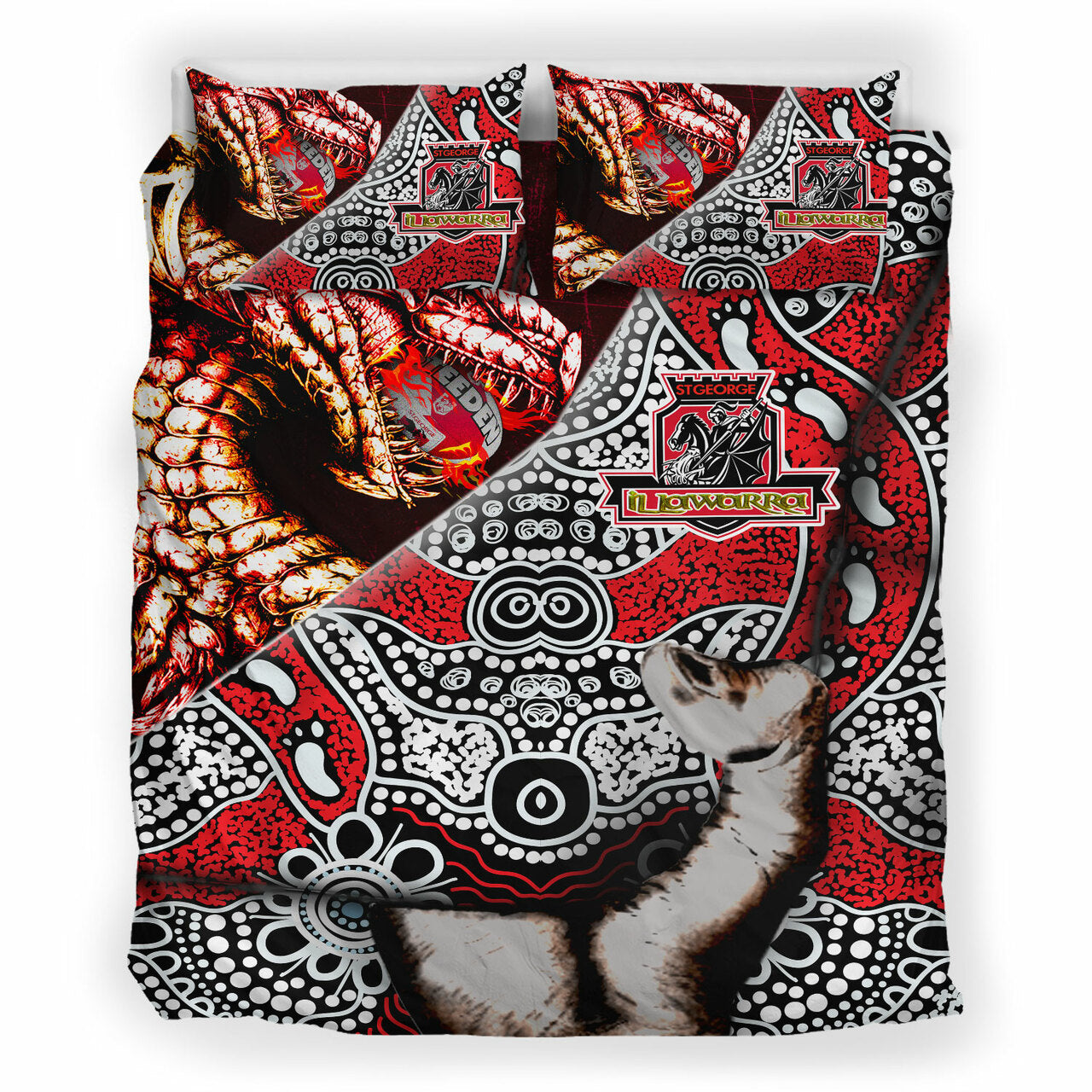 st-george-rugby-indigenous-custom-patronage-bedding-set-st-george-illawarra-dragons-bloods-in-my-veins