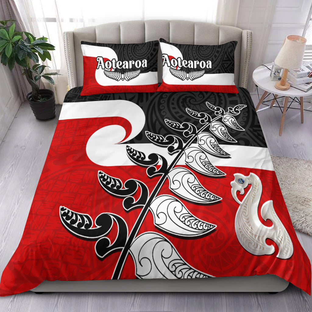 waitangi-bedding-set-aotearoa-maori-pattern-mix-fern-and-manaia-koru