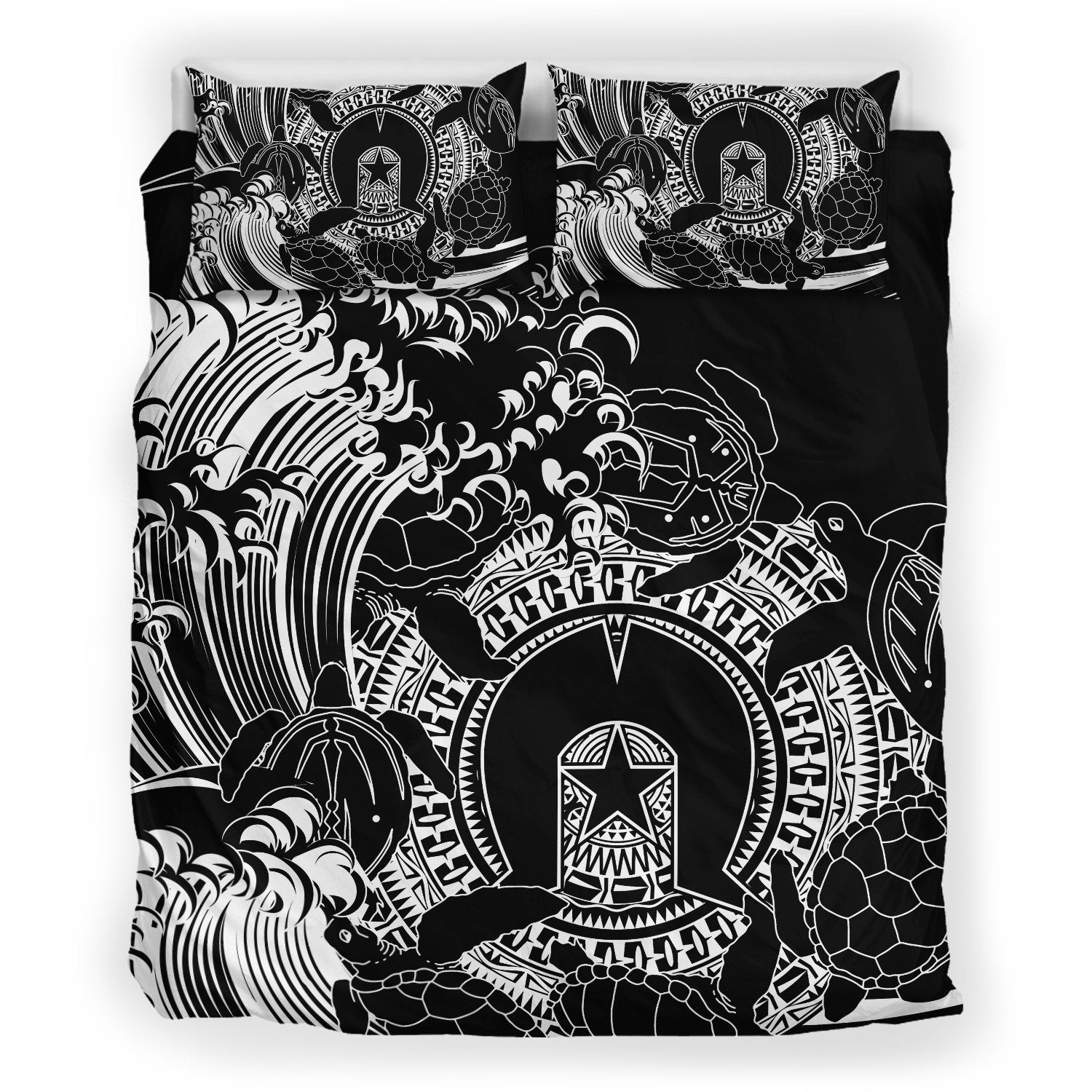 aboriginal-bedding-set-torres-strait-islands-in-wave-black