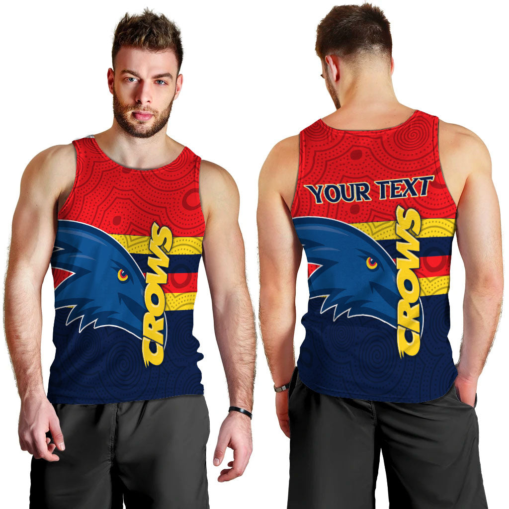 custom-personalised-adelaide-crows-men-tank-top-aboriginal-dot-painting