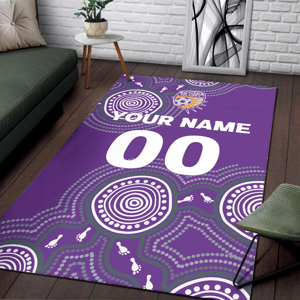 custom-personalised-perth-glory-area-rug-indigenous-dot-painting-art