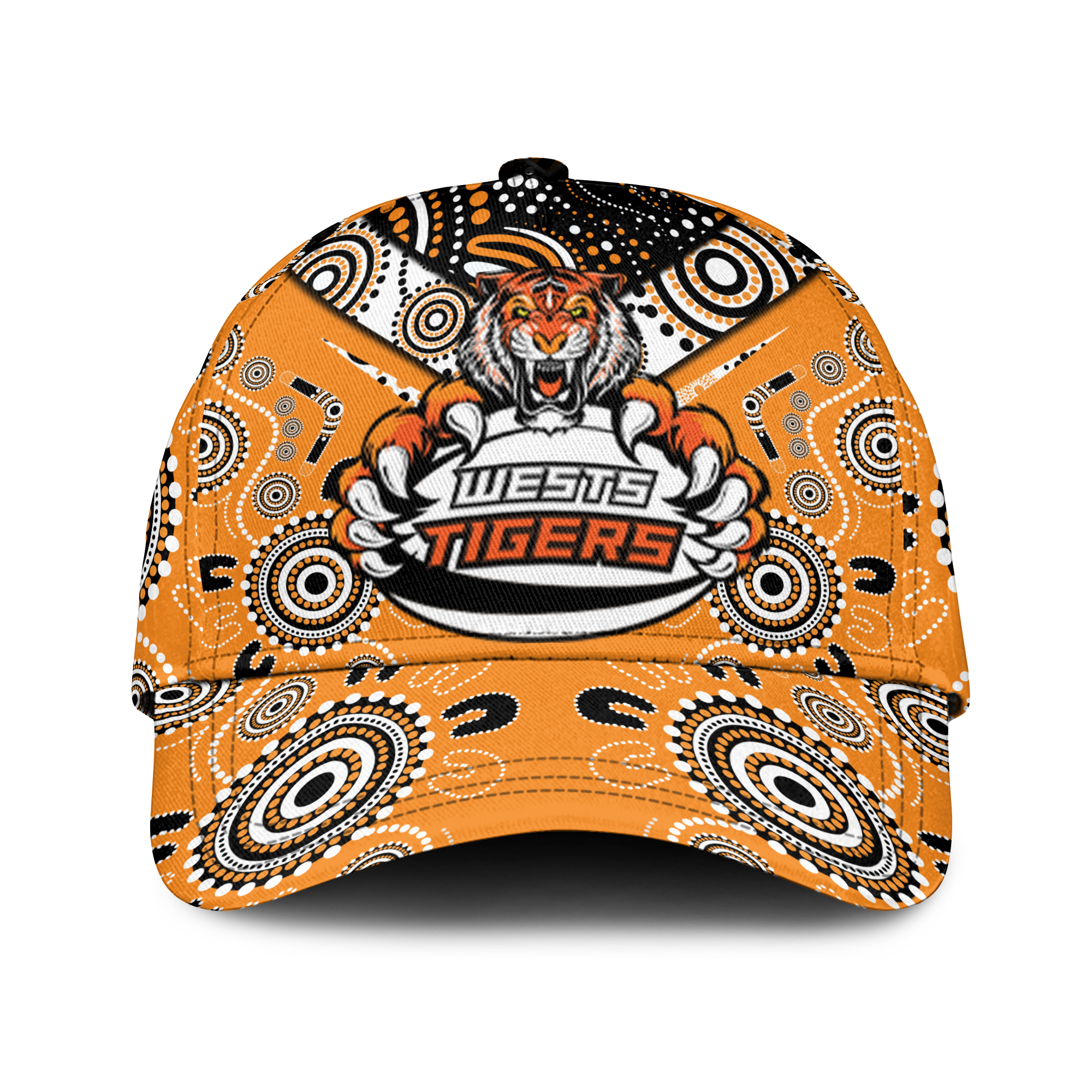 Wests Tiger Rugby Aboriginal Pattern Cap - LT2