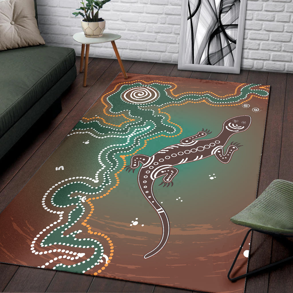 aboriginal-lizard-area-rug-indigenous-dot-painting-art-lt12