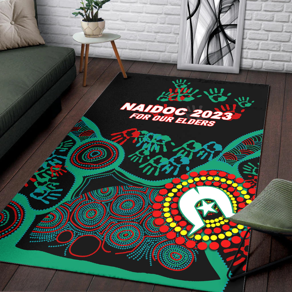 NAIDOC Week 2023 Aboriginal Art For Our Elders Area Rug - LT12