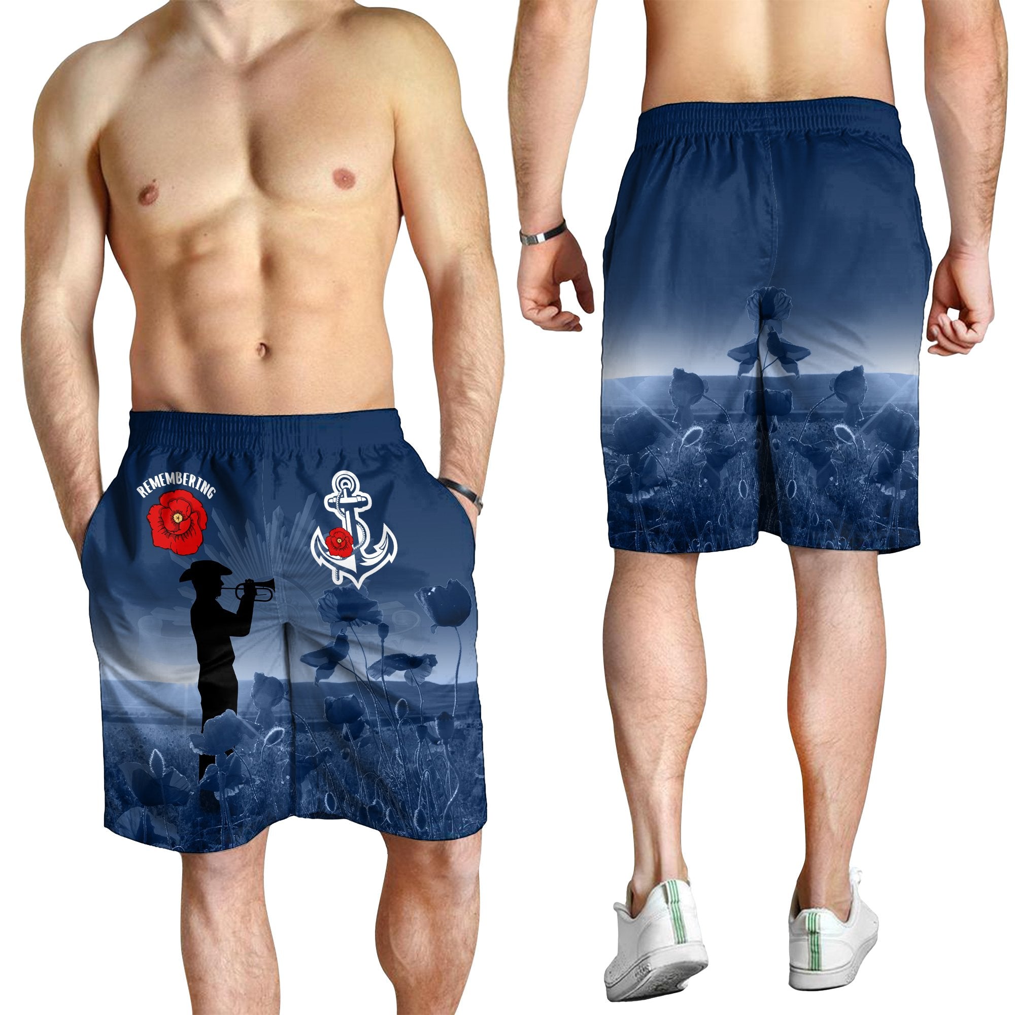 1staustralia-navy-anzac-mens-shorts-remembering-our-heroes