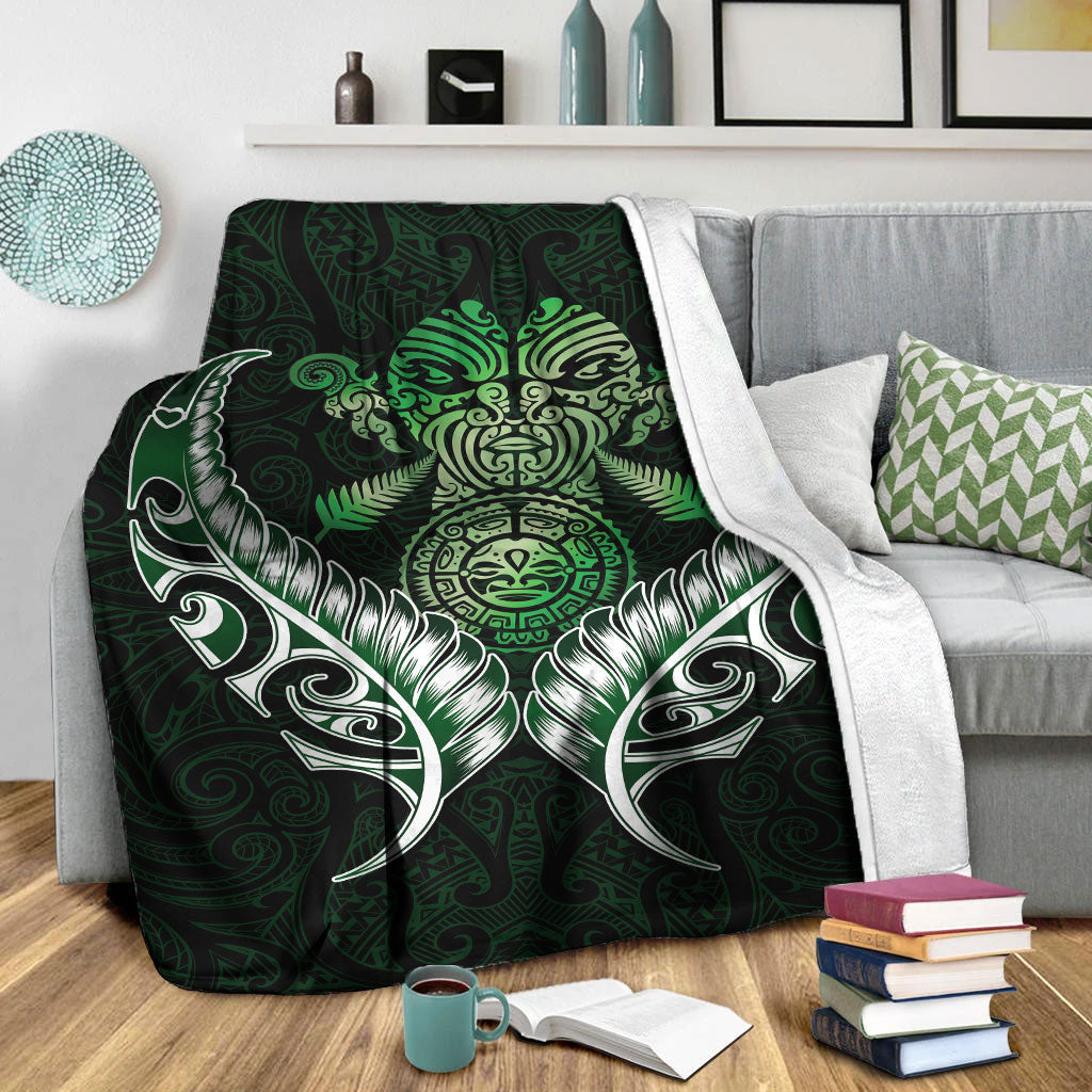 new-zealand-silver-fern-blanket-green