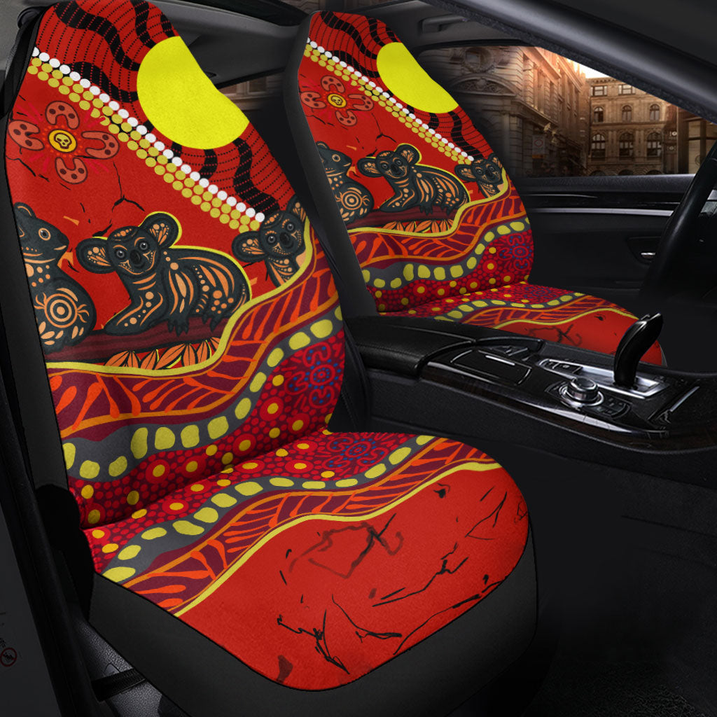 aboriginal-koala-painting-car-seat-covers