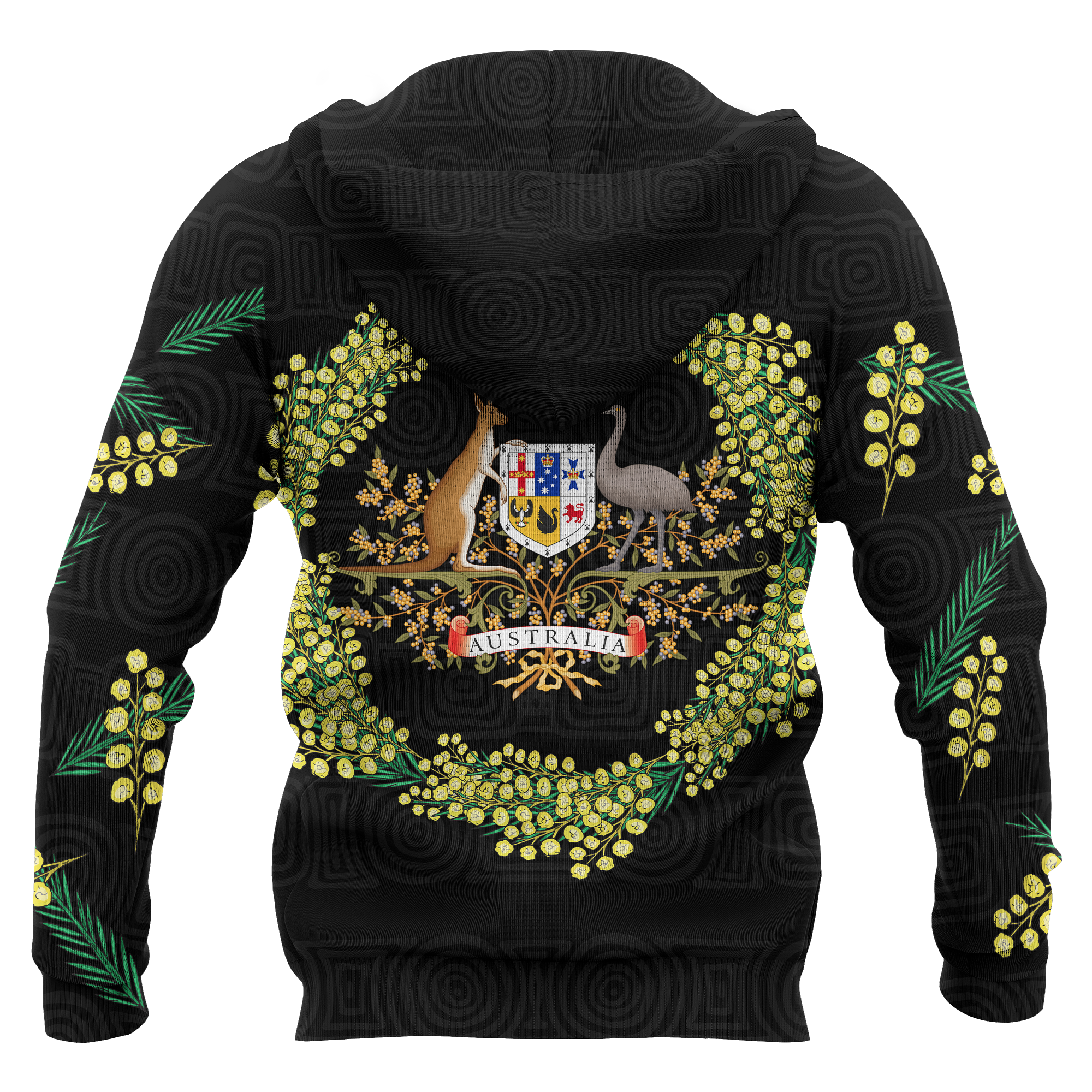 zip-up-hoodie-aussie-hoodie-golden-wattle-australian-coat-of-arms-unisex