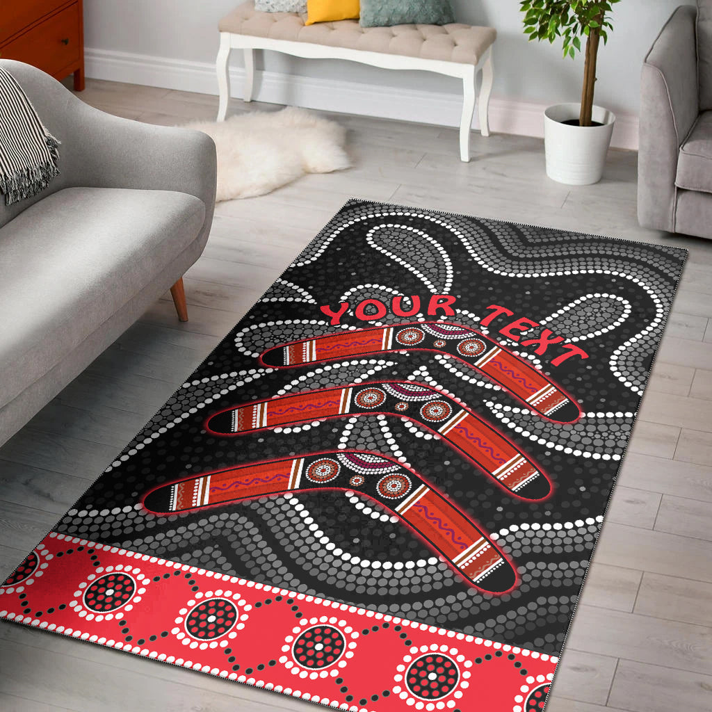 custom-personalised-aboriginal-boomerang-area-rug-kangaroo-australia