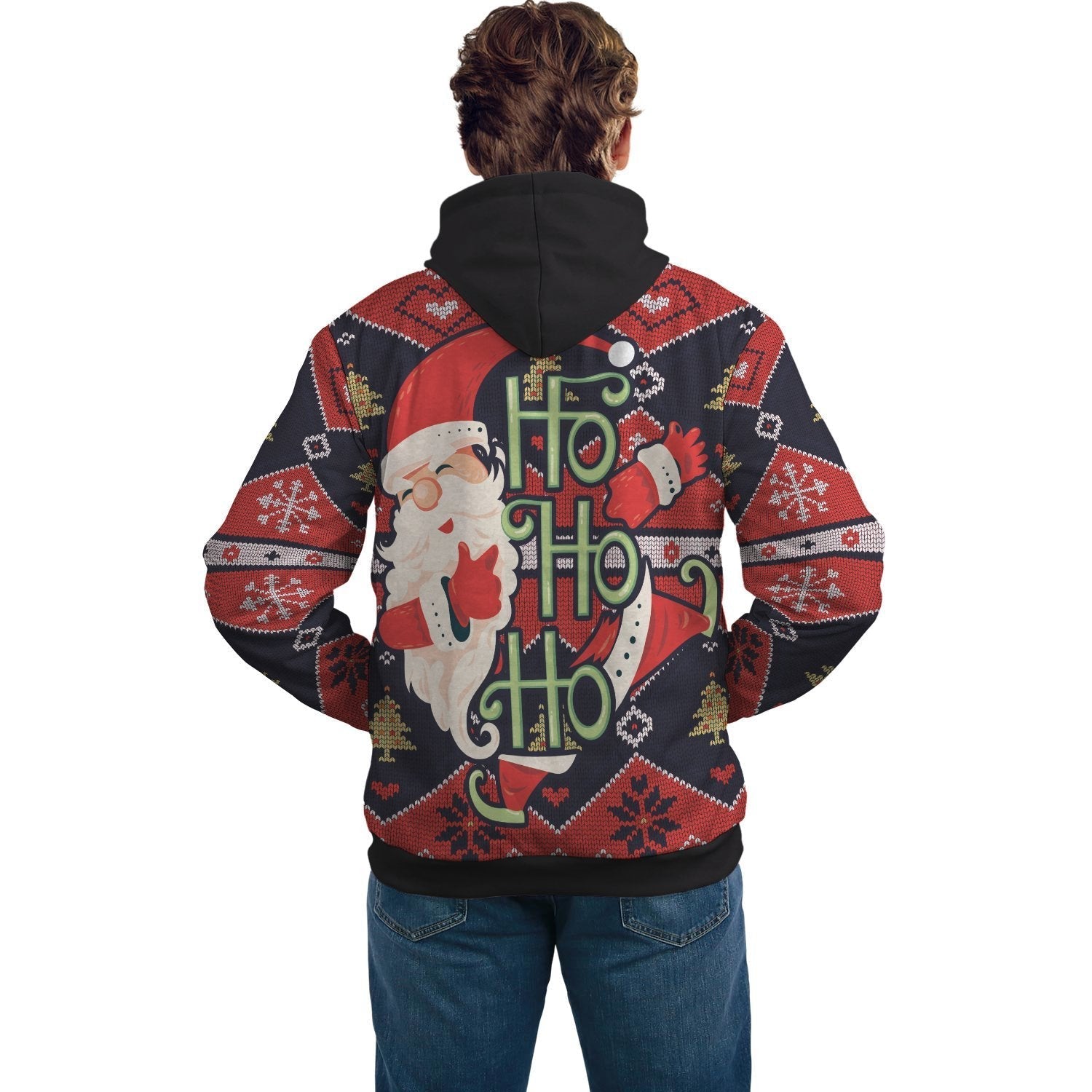 Zambia Christmas Hoodie - Santa Claus Ho Ho Ho