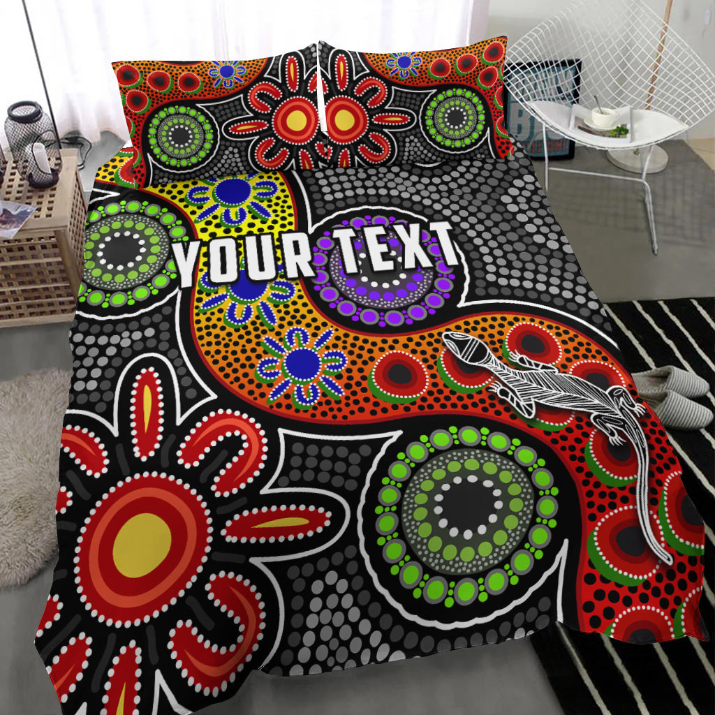 custom-personalised-all-stars-christmas-bedding-set-indigenous-dreamtime