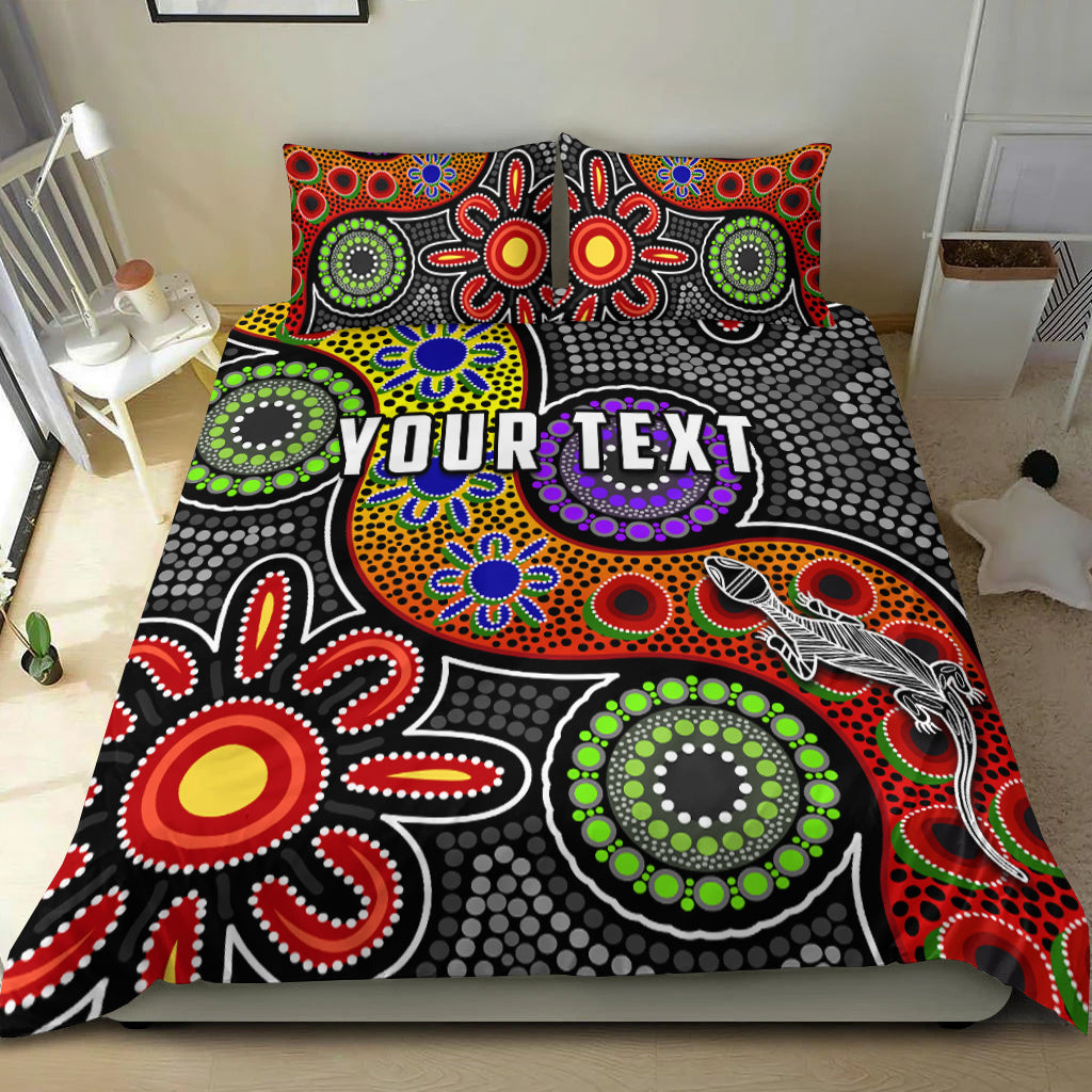 custom-personalised-all-stars-christmas-bedding-set-indigenous-dreamtime