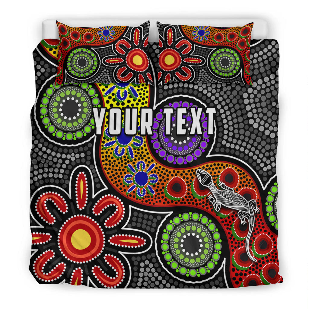 custom-personalised-all-stars-christmas-bedding-set-indigenous-dreamtime