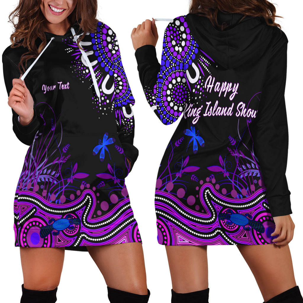 custom-personalised-happy-king-island-show-hoodie-dress-aboriginal-tasmania-australia-version-purple