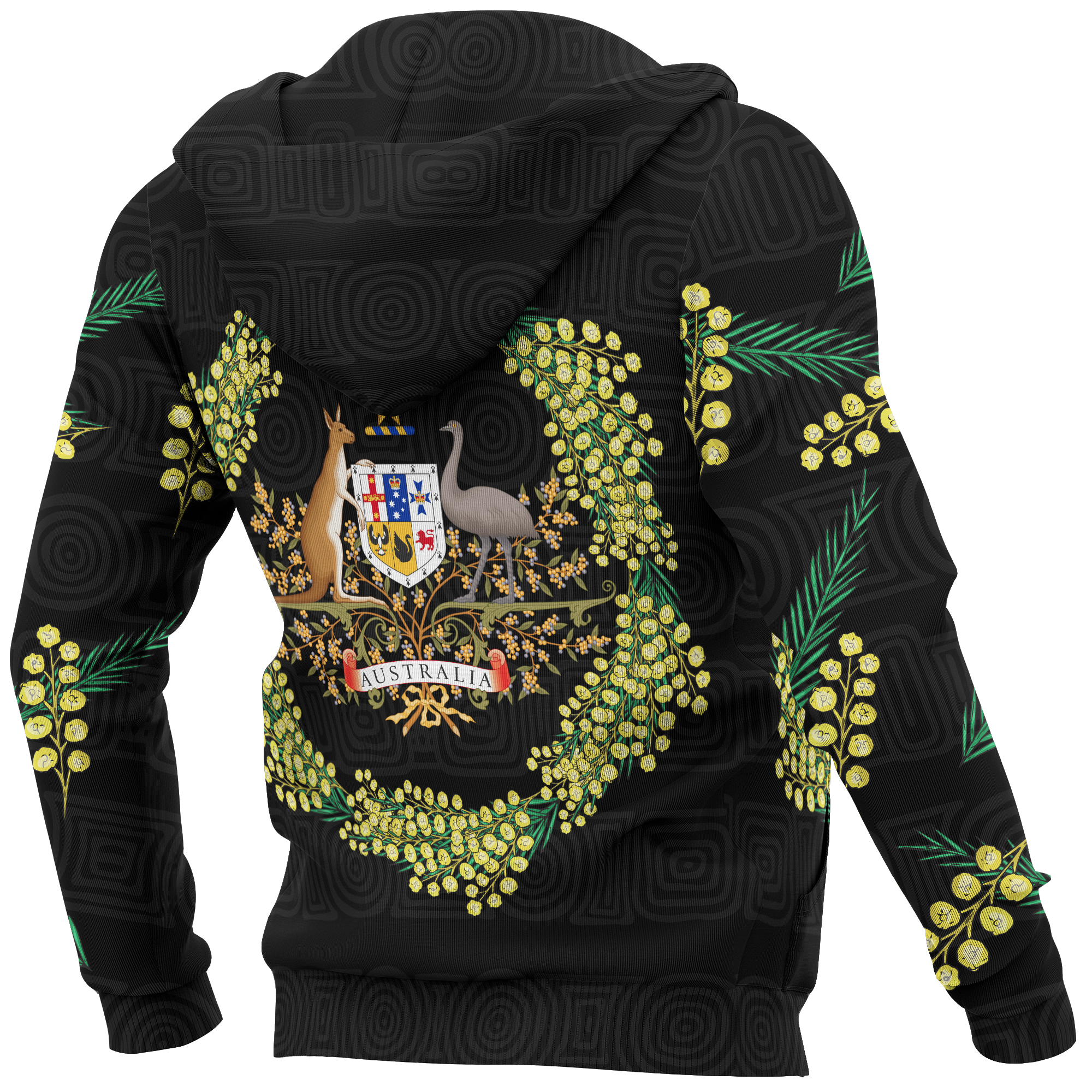 zip-up-hoodie-aussie-hoodie-golden-wattle-australian-coat-of-arms-unisex