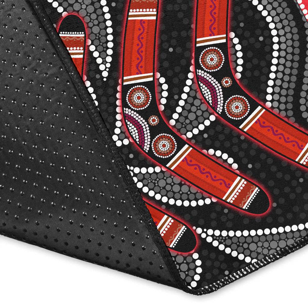 custom-personalised-aboriginal-boomerang-area-rug-kangaroo-australia