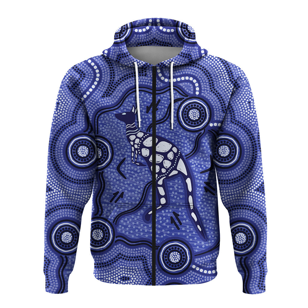 aboriginal-kangaroo-painting-purple-zip-hoodie