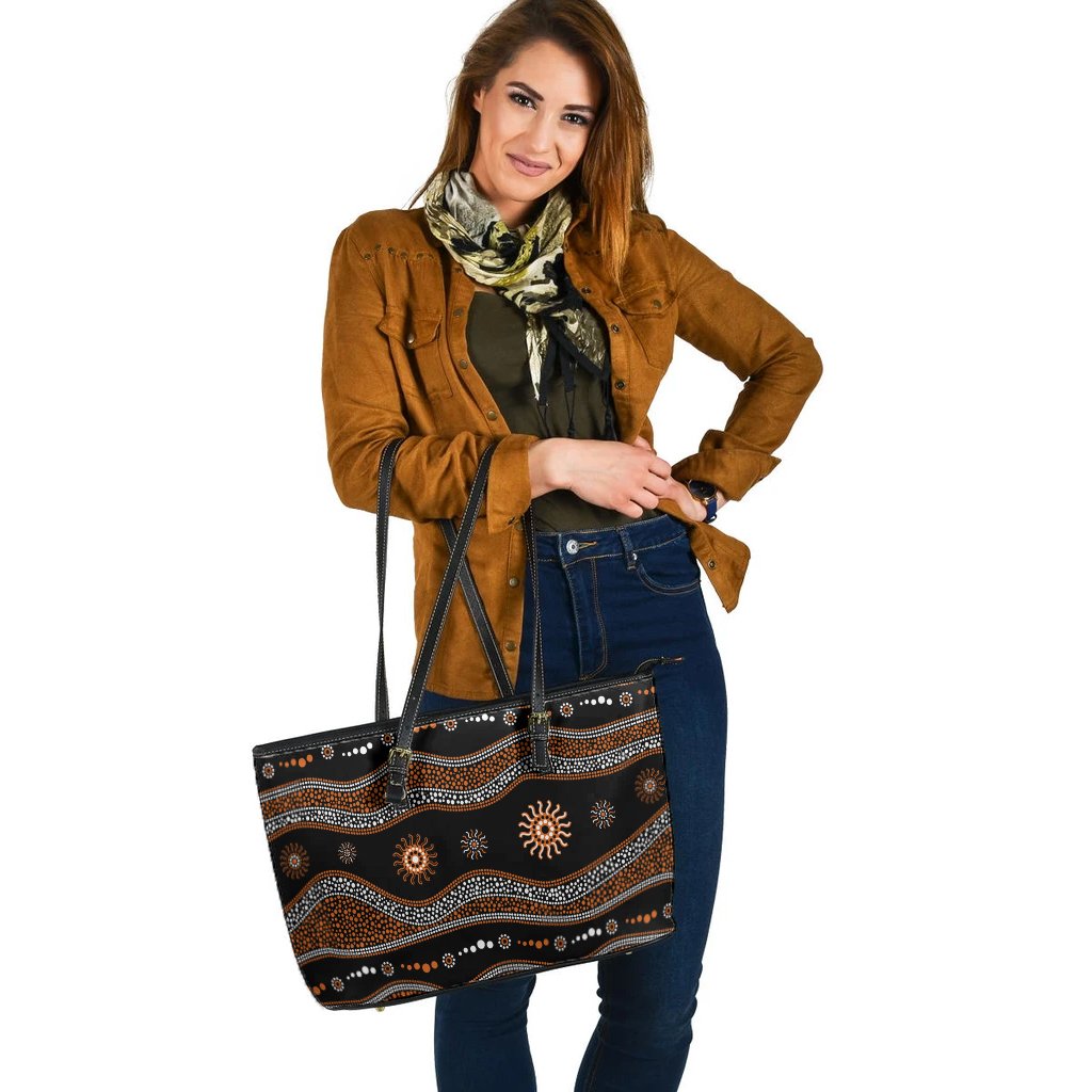 large-leather-tote-bag-aboriginal-pattern-with-tribal-sun