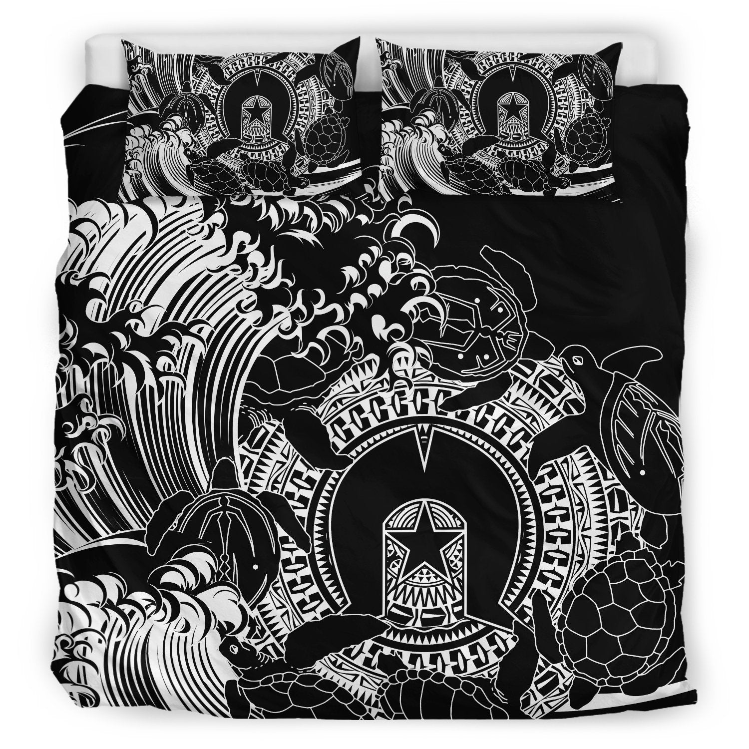 aboriginal-bedding-set-torres-strait-islands-in-wave-black