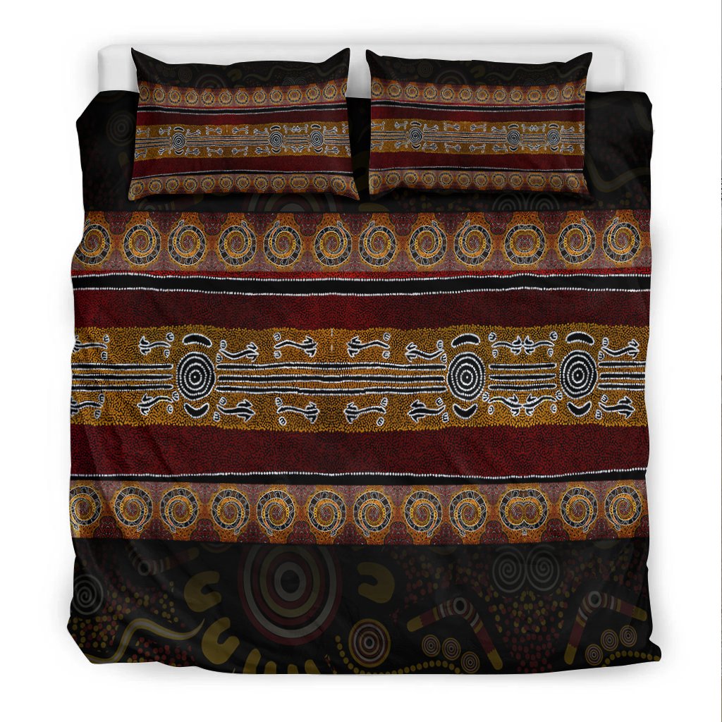 bedding-set-aboriginal-dot-panting-art-horizontal-lines