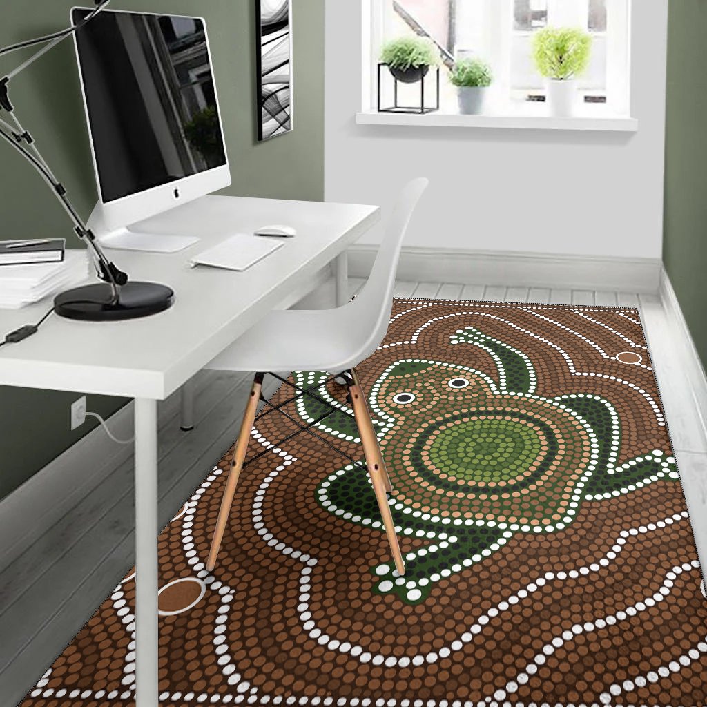 aboriginal-area-rug-dreamtime-frog-aboriginal-style