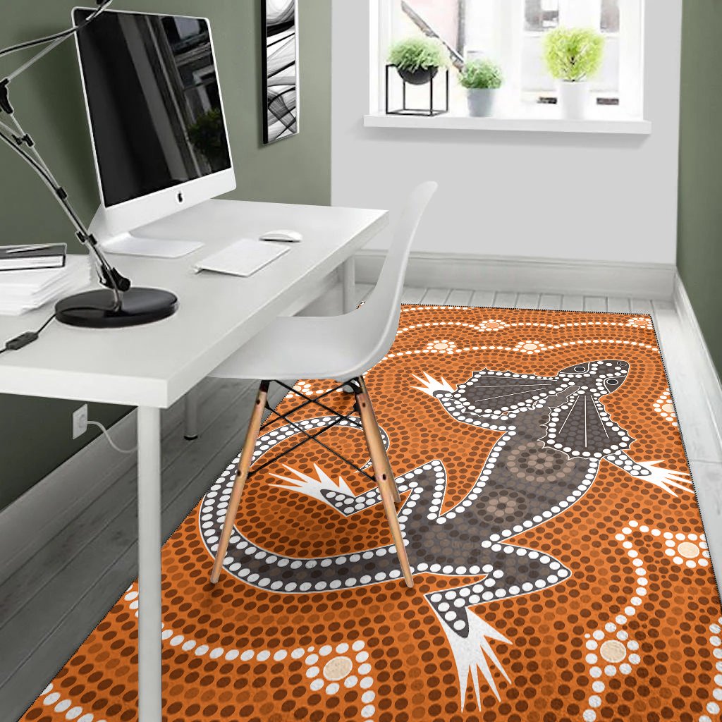 aboriginal-area-rug-dreamtime-lizard-aboriginal-style