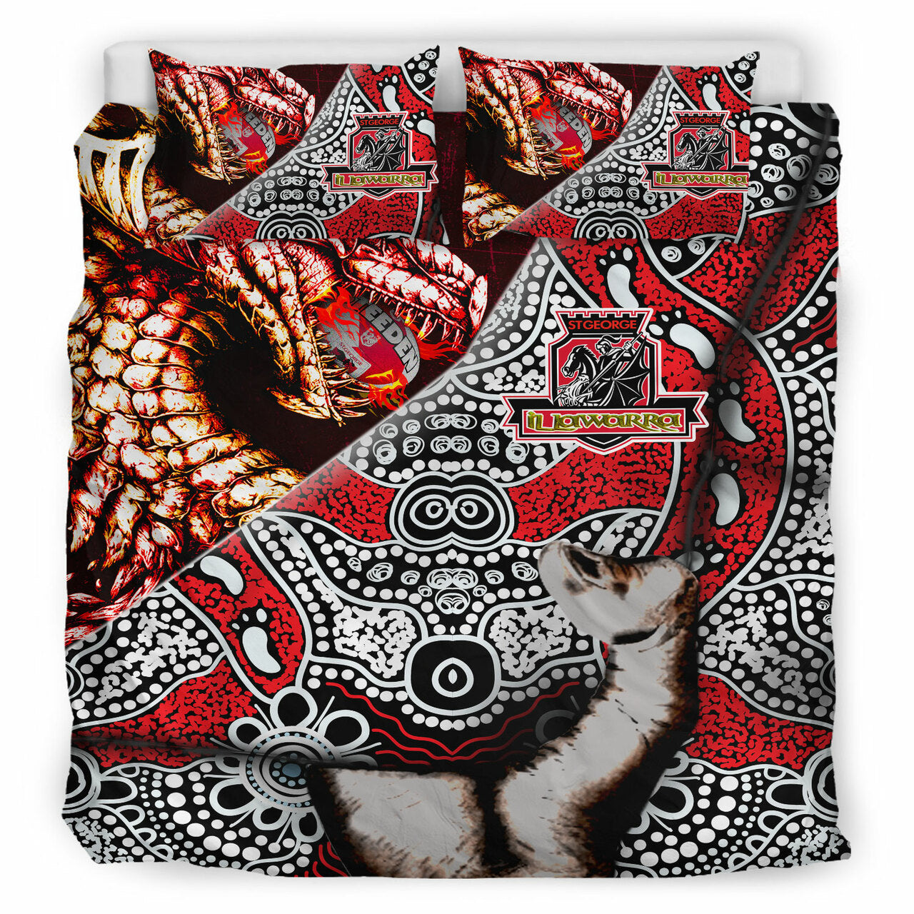 st-george-rugby-indigenous-custom-patronage-bedding-set-st-george-illawarra-dragons-bloods-in-my-veins