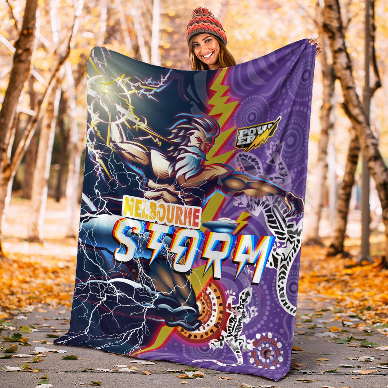 storm-aboriginal-rugby-blanket-super-storm-thunder-power