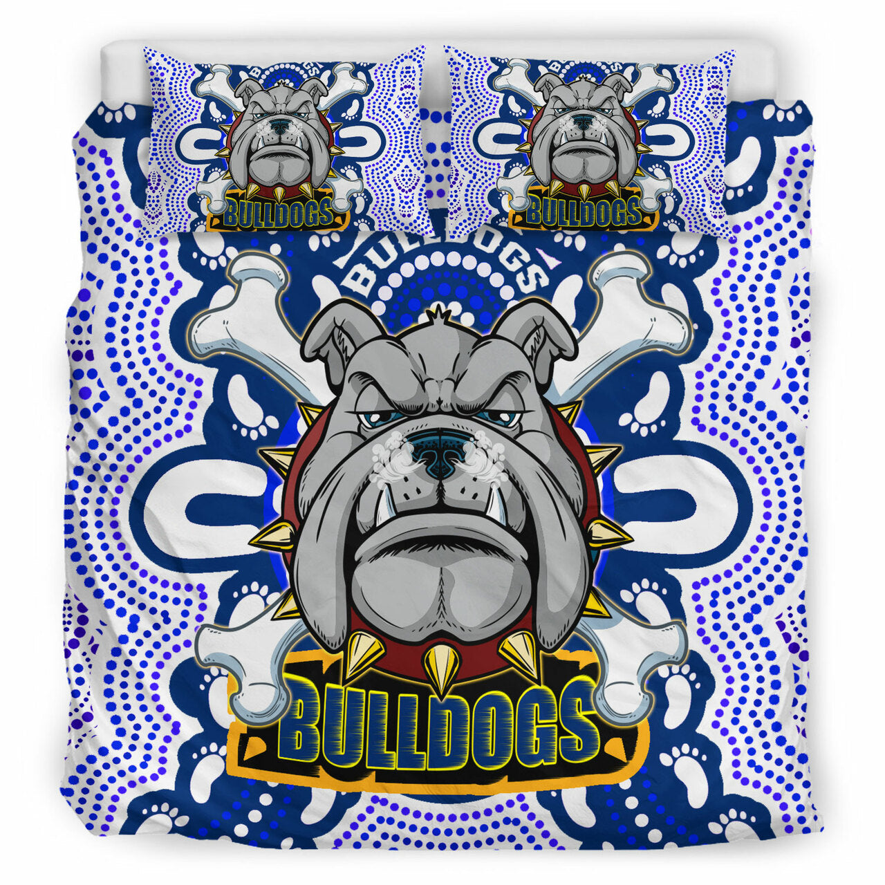 bulldogs-rugby-indigenous-bedding-set-canterbury-bankstown-super-berries-aboriginal-footprint