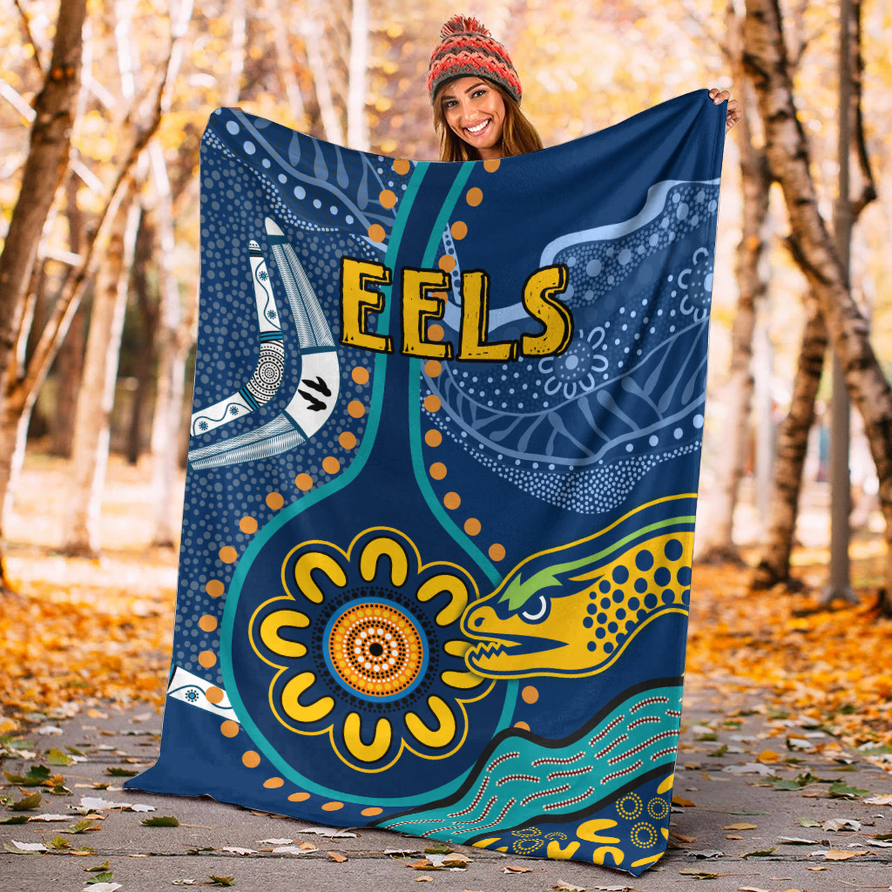 eels-rugby-blanket-custom-indigenous-eels-blanket