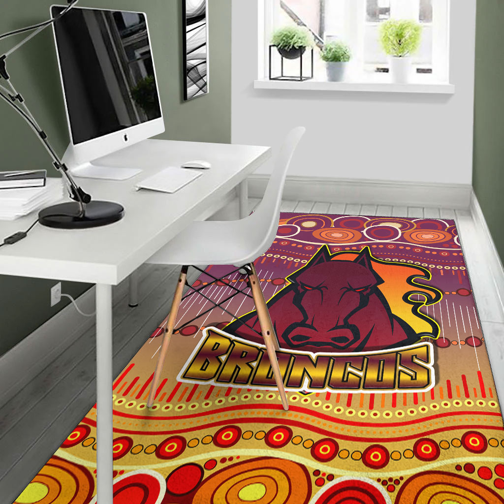 broncos-rugby-area-rug-horse-aboriginal-patterns-area-rug