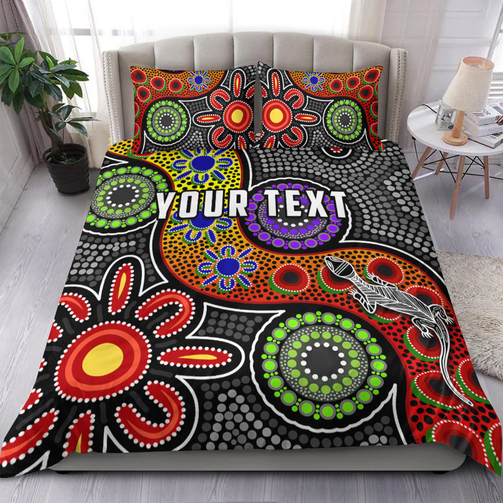 custom-personalised-all-stars-christmas-bedding-set-indigenous-dreamtime