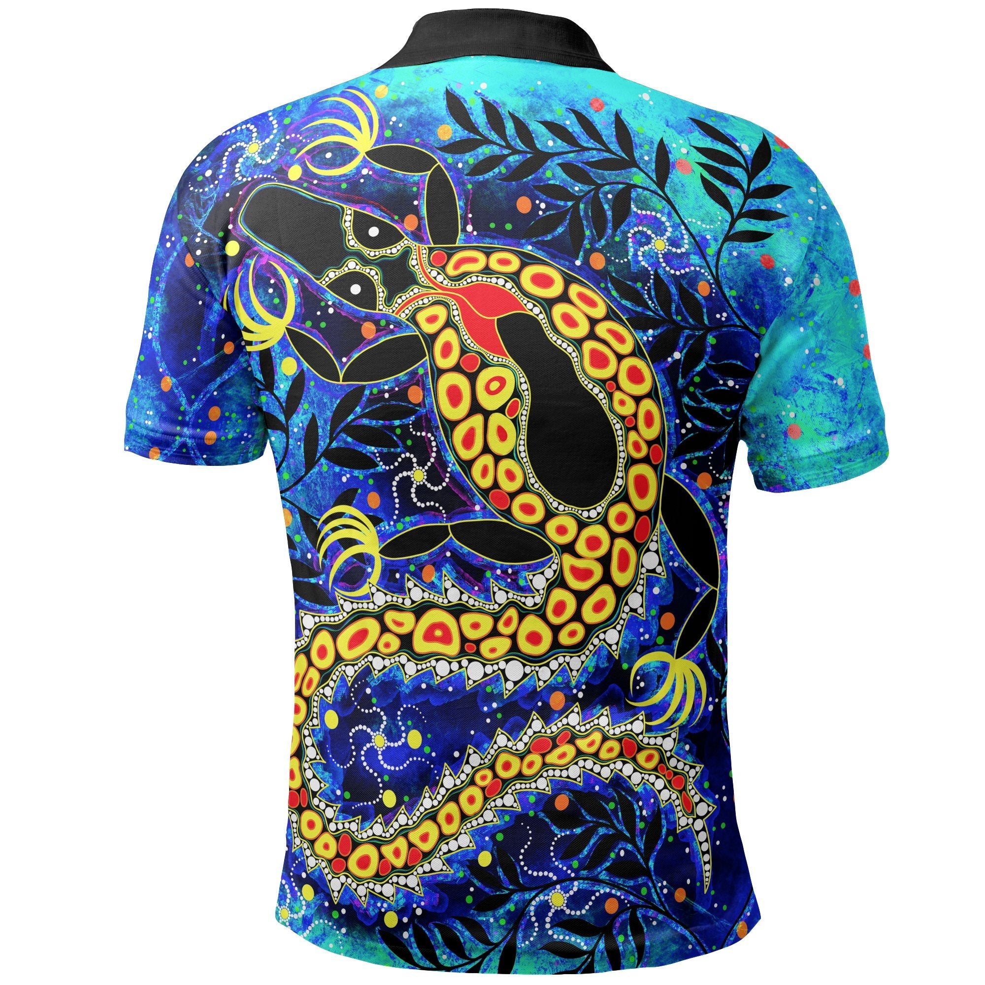 aboriginal-polo-shirt-indigenous-crocodile