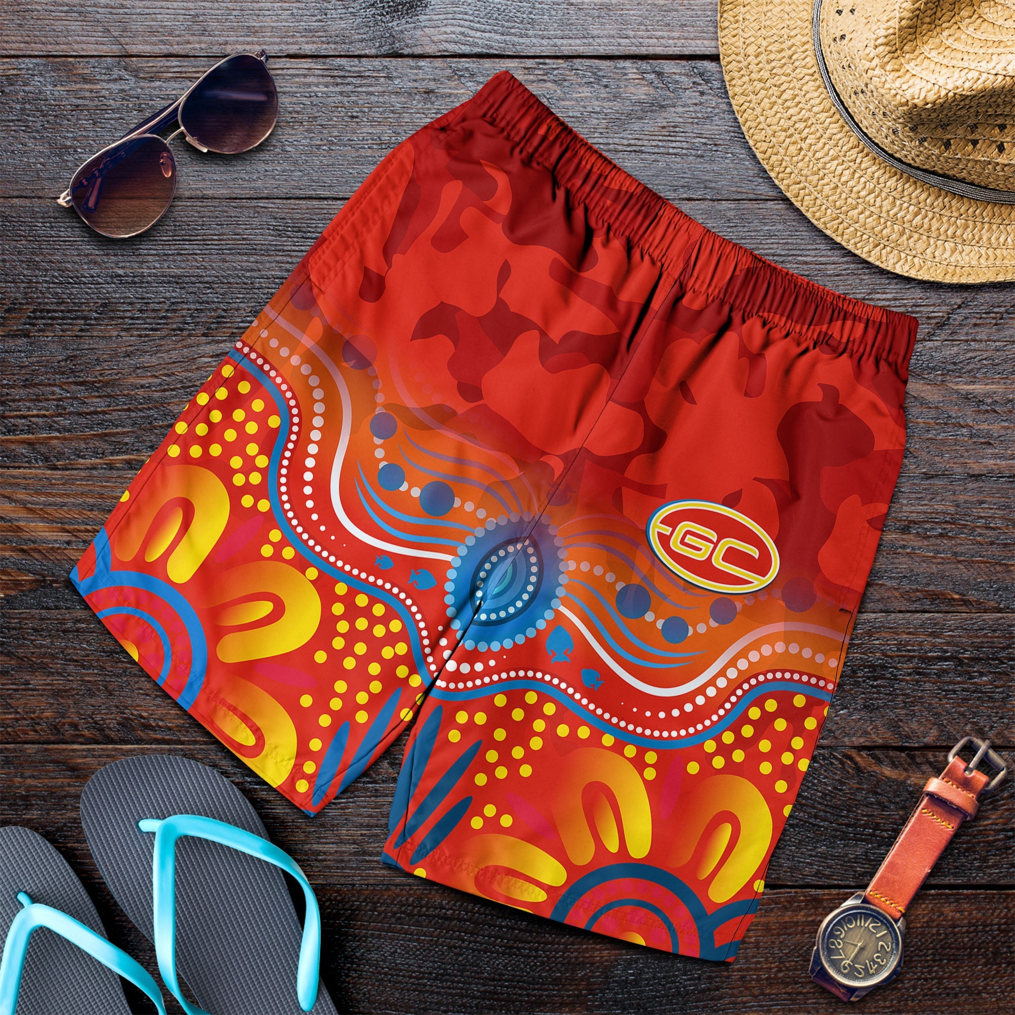 suns-anzac-2022-men-shorts-gold-coast-aboriginal-poppy