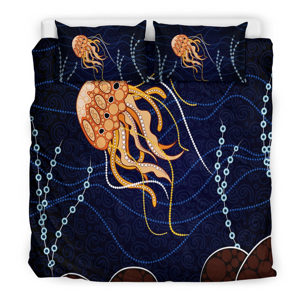 aboriginal-bedding-set-aboriginal-depicting-jellyfish