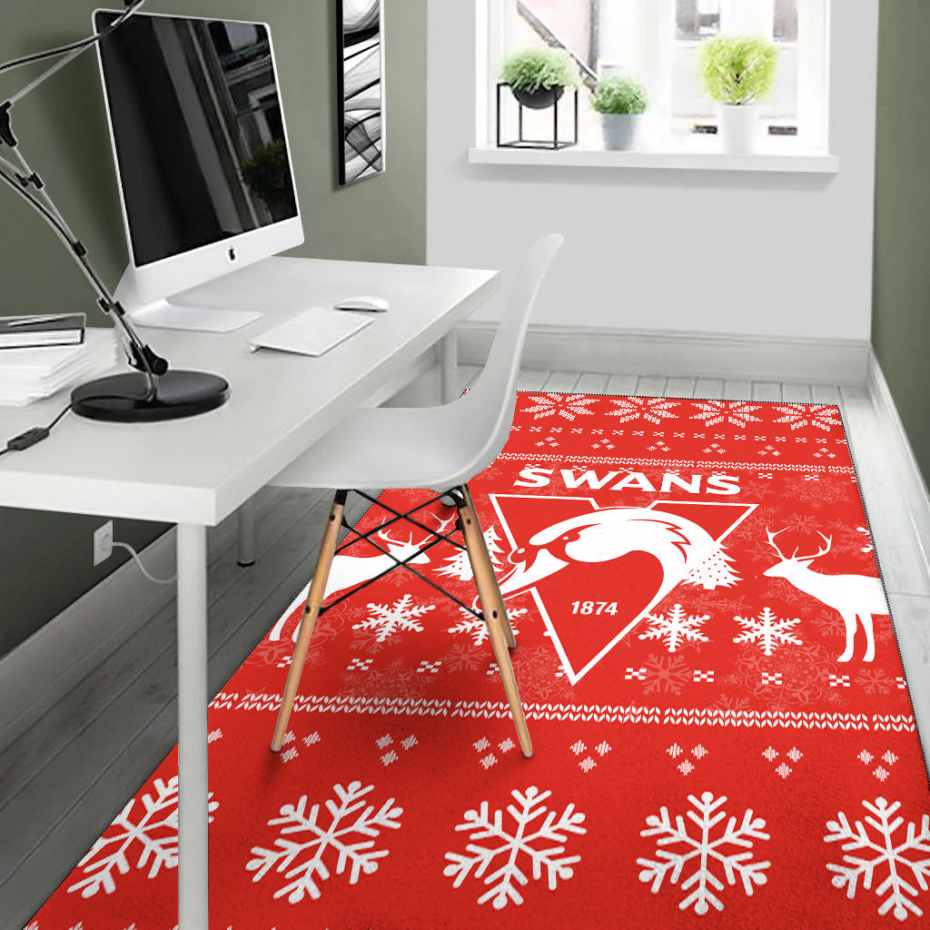 sydney-swans-area-rug-christmas-ugly-style