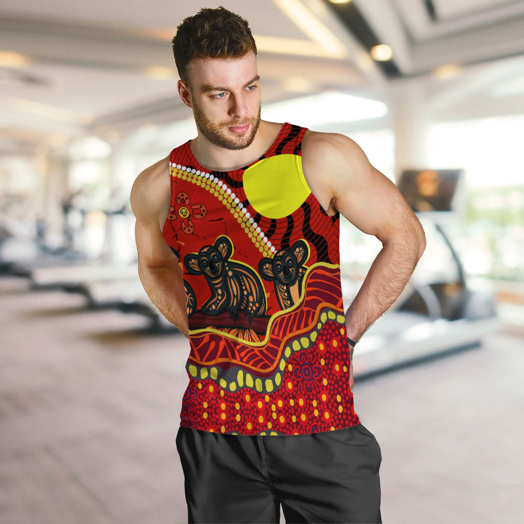 aboriginal-koala-painting-men-tank-top