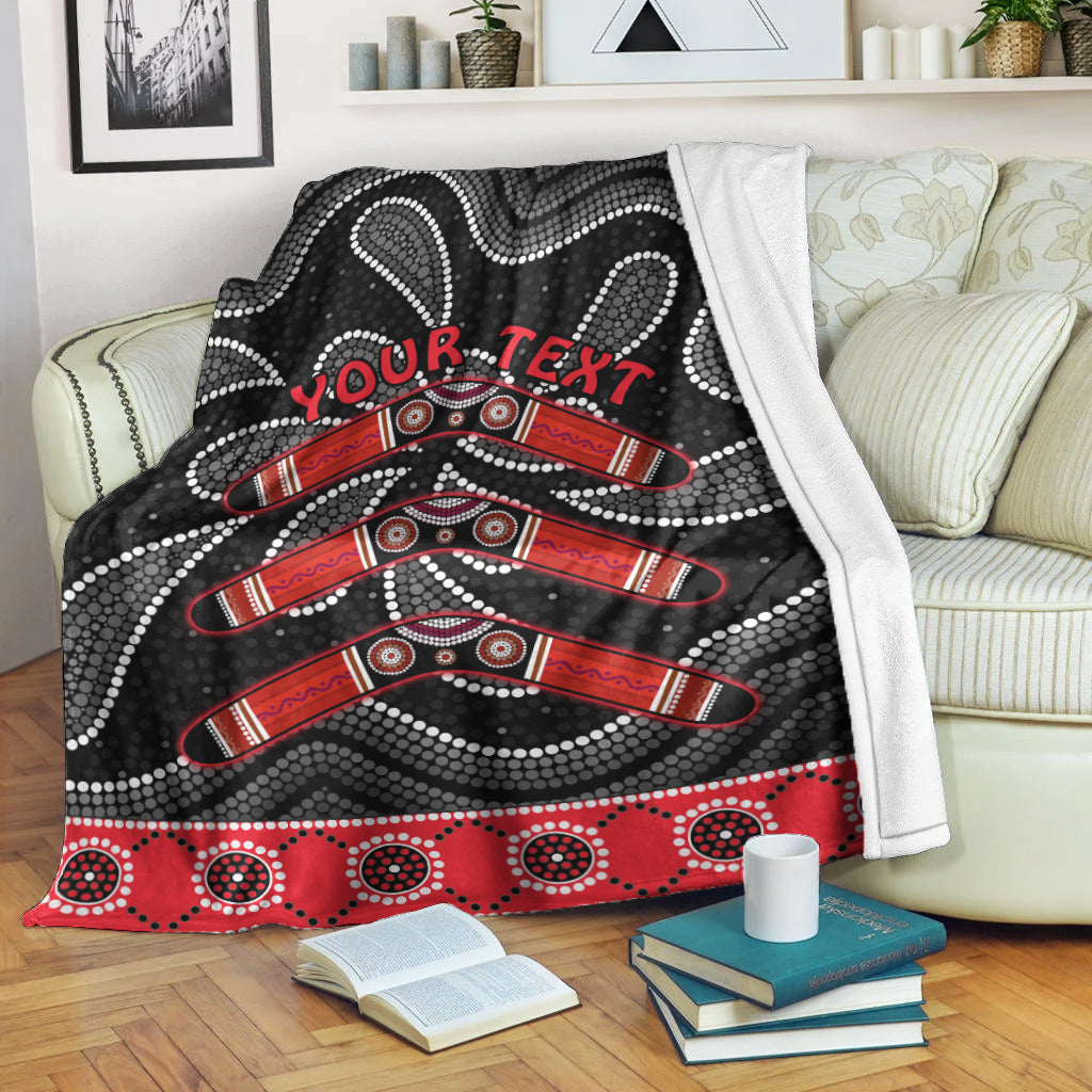 custom-personalised-aboriginal-boomerang-premium-blanket-kangaroo-australia