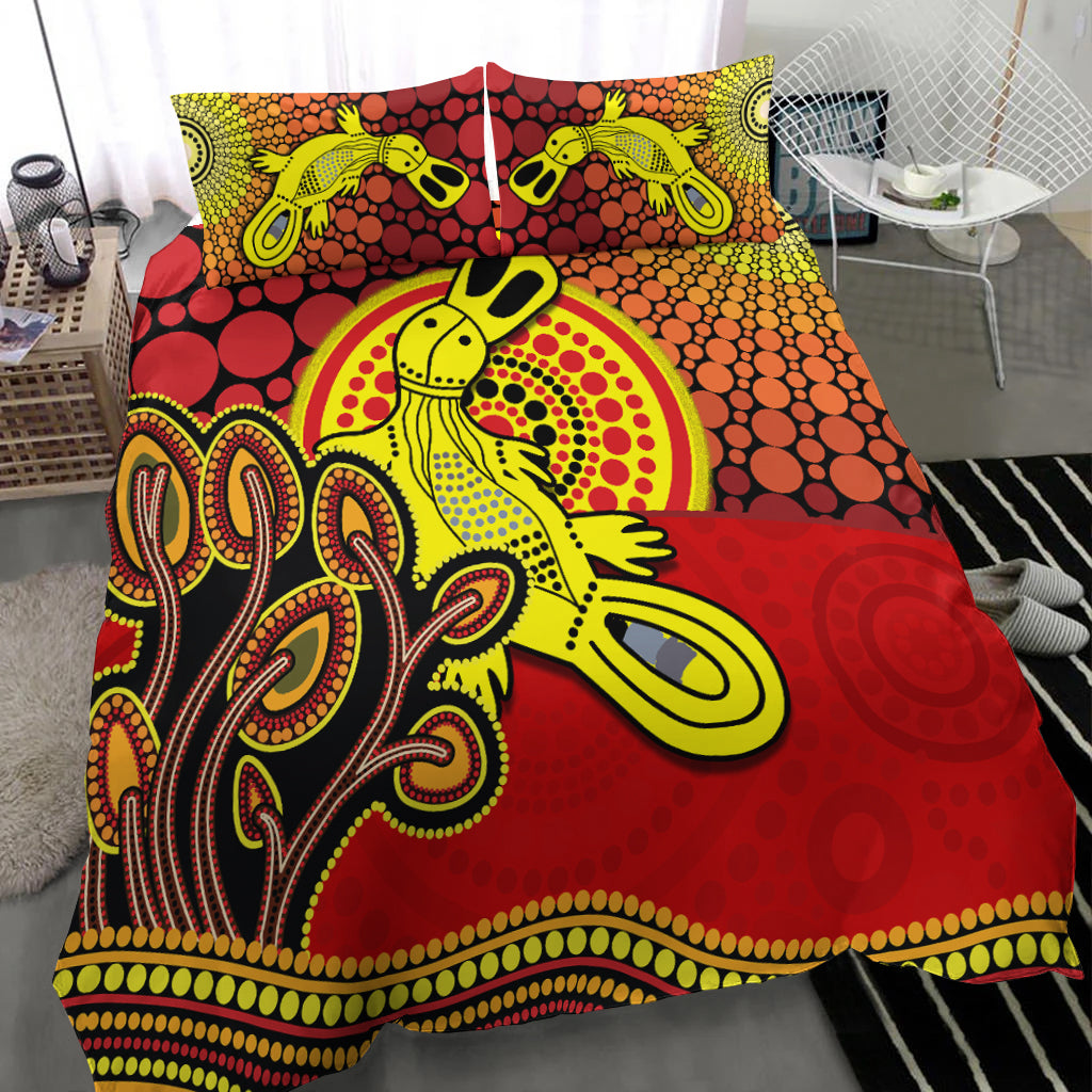 aboriginal-platypus-bedding-set-tree-on-the-hill-sunshine