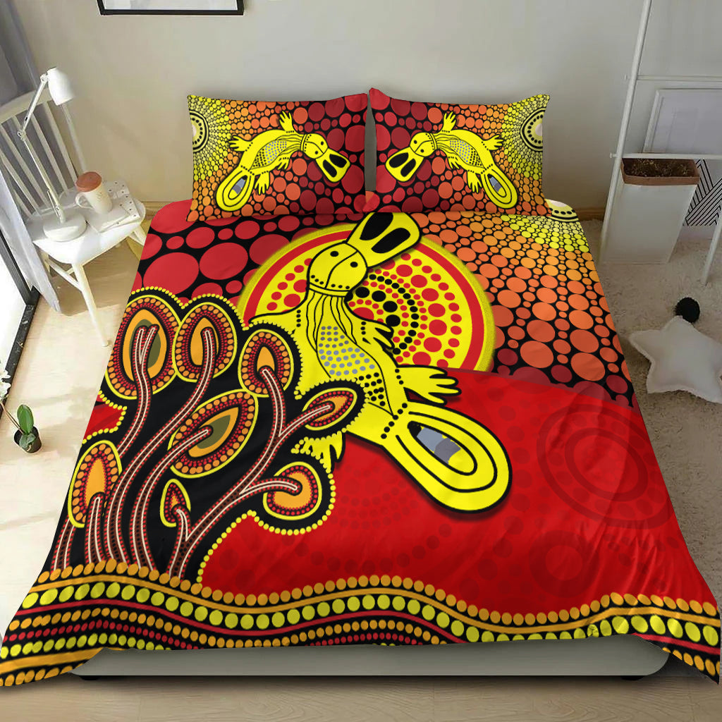 aboriginal-platypus-bedding-set-tree-on-the-hill-sunshine