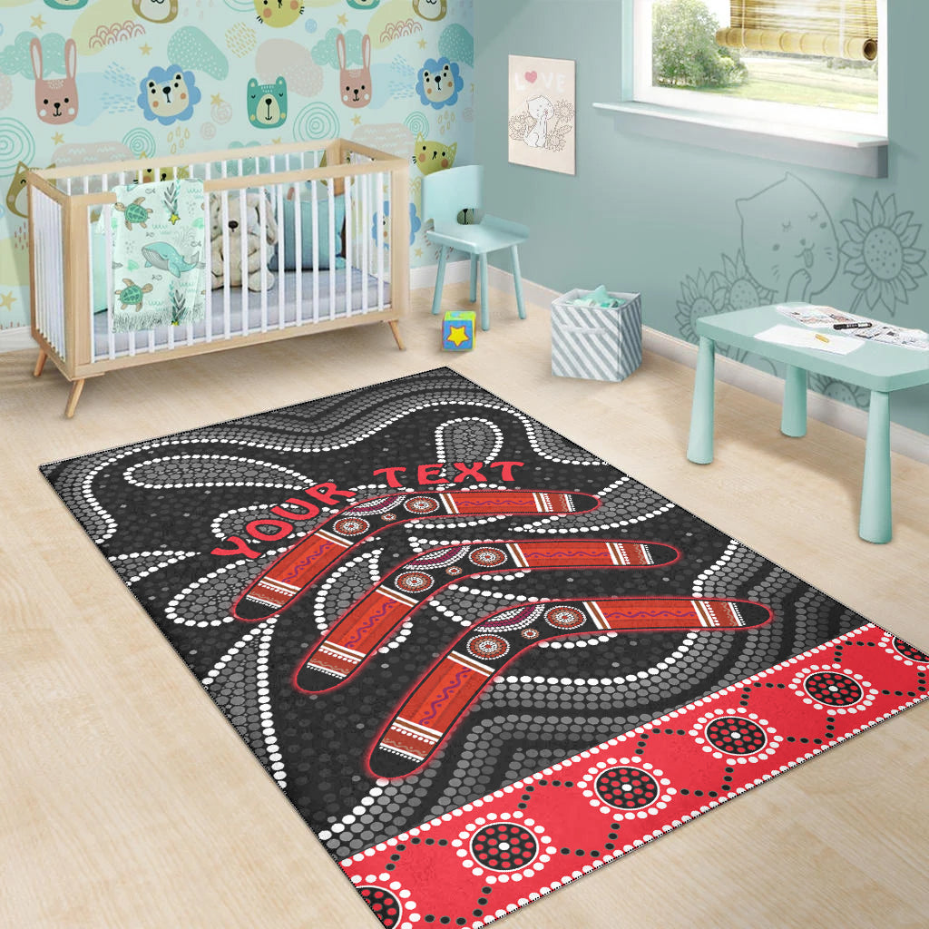 custom-personalised-aboriginal-boomerang-area-rug-kangaroo-australia