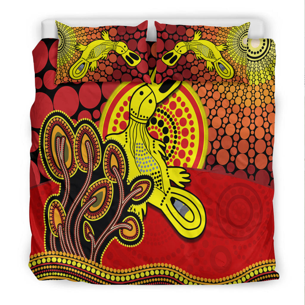 aboriginal-platypus-bedding-set-tree-on-the-hill-sunshine