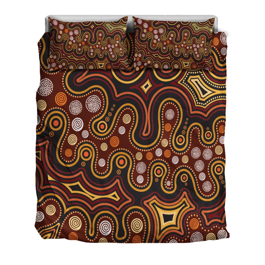 aboriginal-bedding-set-aboriginal-dot-painting-depicting-connection-concept