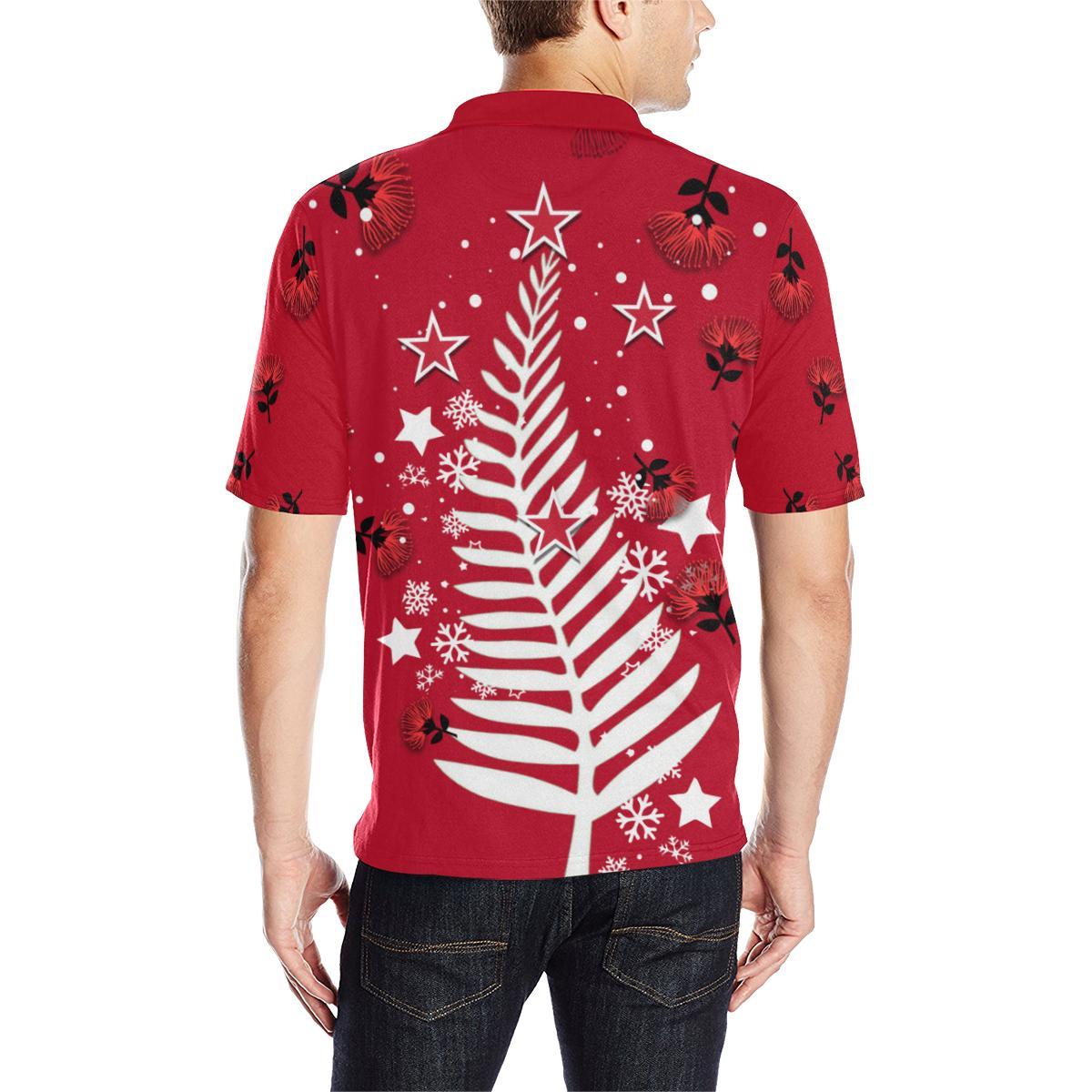 new-zealand-polo-shirt-silver-fern-christmas-tree