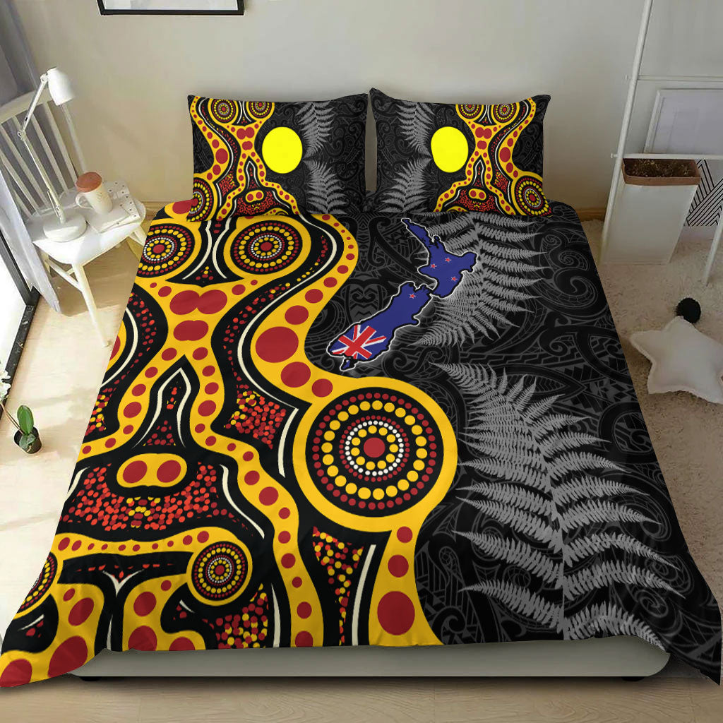 new-zealand-maori-combine-australia-aboriginal-bedding-set