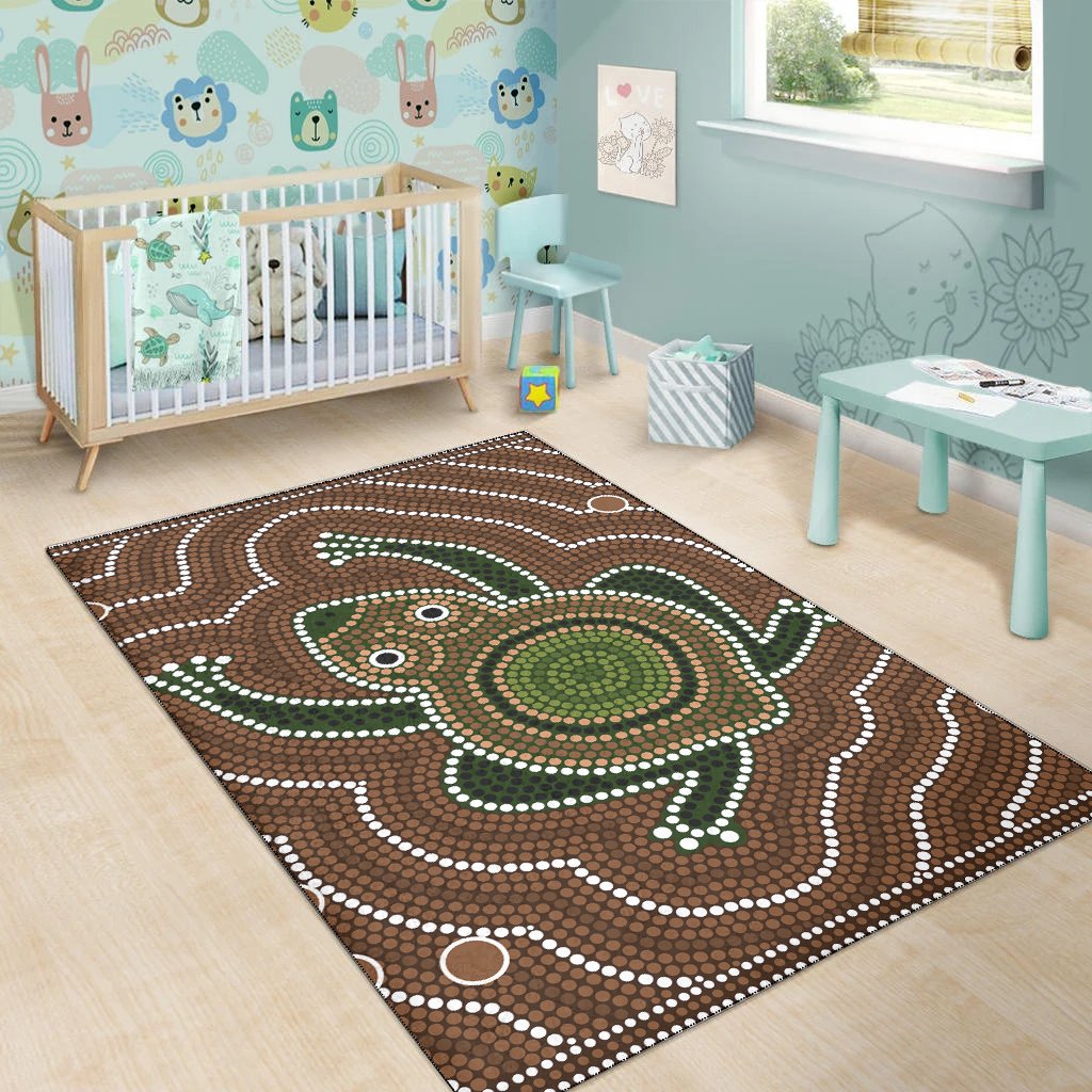 aboriginal-area-rug-dreamtime-frog-aboriginal-style