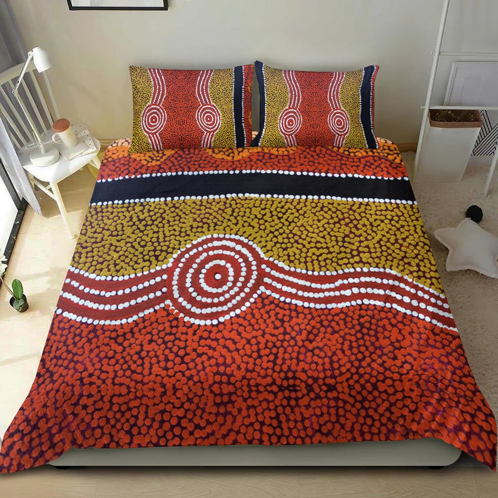 bedding-set-aboriginal-dot-style