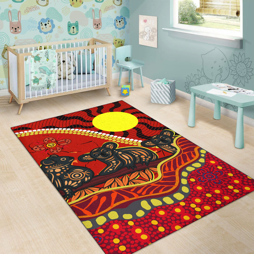 aboriginal-koala-painting-area-rug