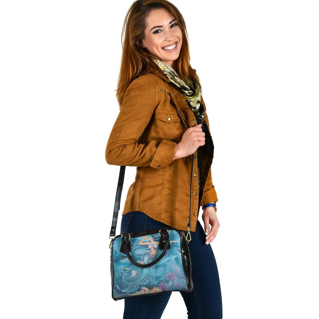 Shoulder Handbag- Australia Beautiful Mermaid With Dolphin - Vibe Hoodie